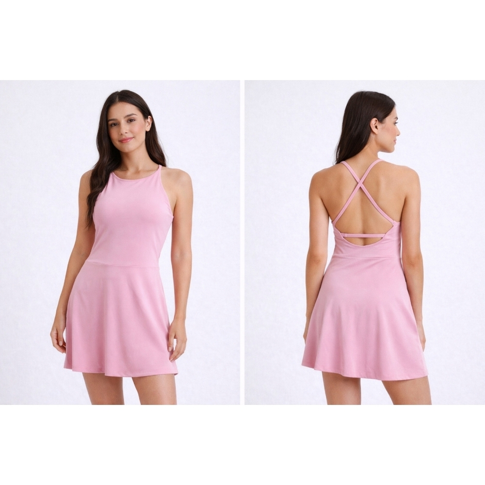 All In Motion Target Brand Pink Sleeveless Activewear Dress